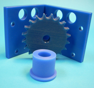 UHMW plastic used for metal detectable chain guide