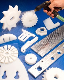 Water resistant custom plastic machine parts